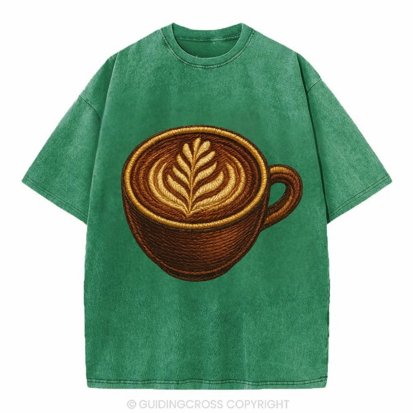 Latte Art  - Vintage T-shirt - Forest Mist(Green)