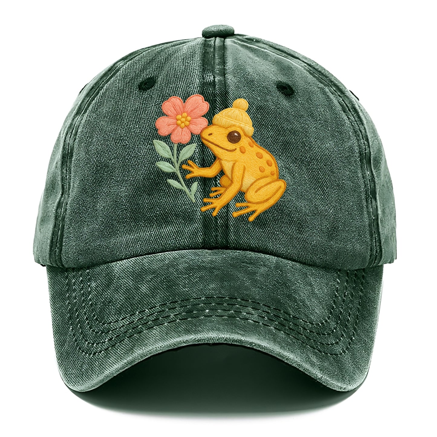 Yellow Dart Frog - Classic Cap - Forest Mist(Green)