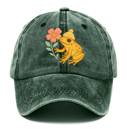 Yellow Dart Frog - Classic Cap - Forest Mist(Green)