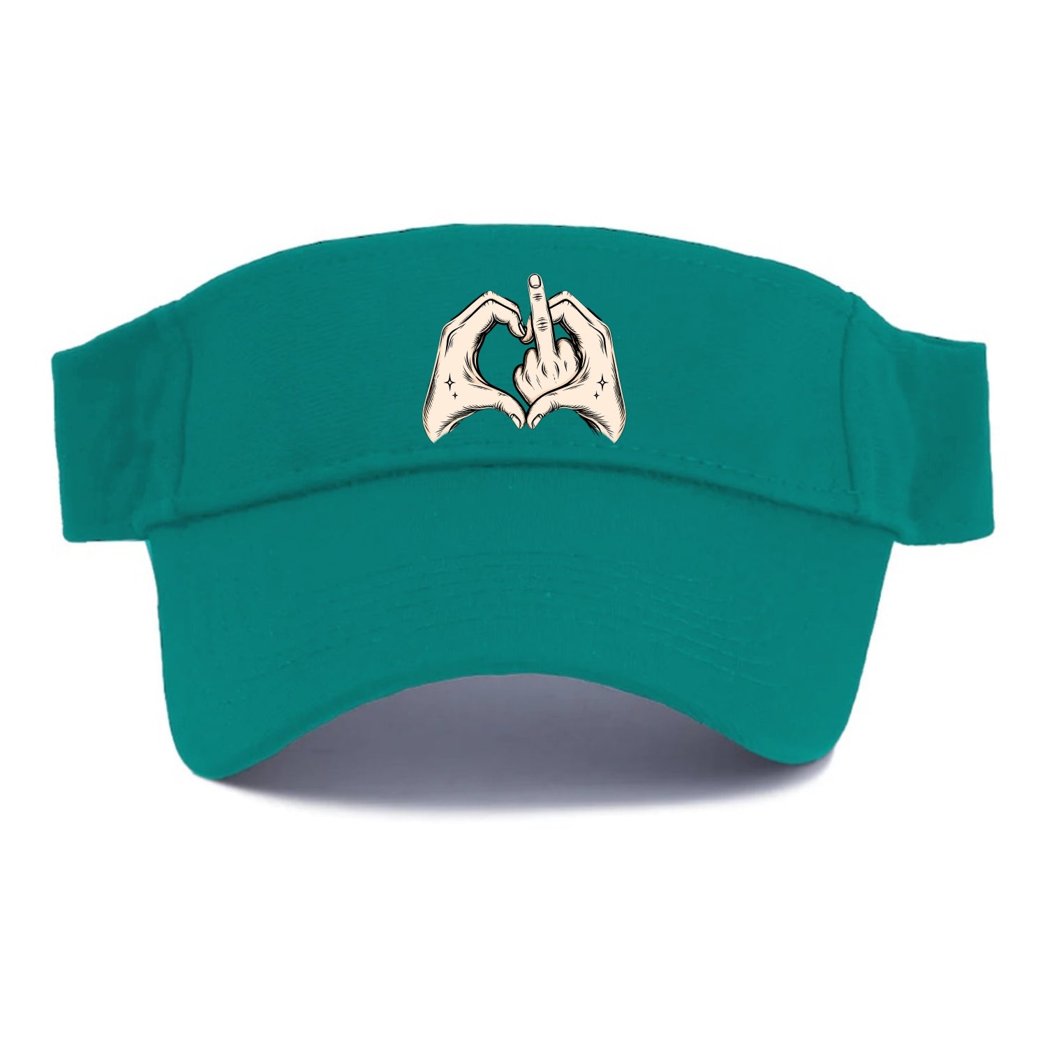 Love You Symbol - Visor - Forest Mist(Green)