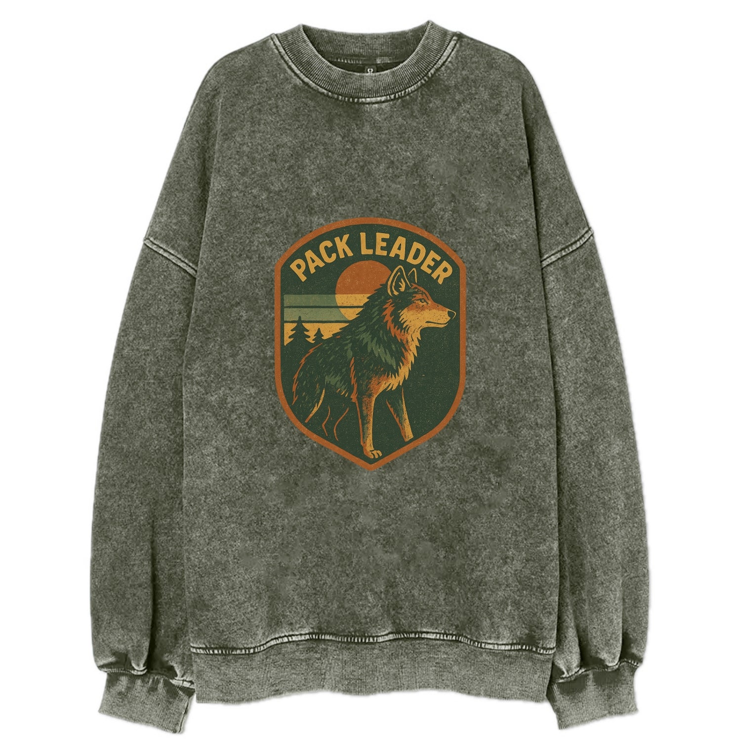 Pack Leader  - Vintage Sweatshirt - Forest Mist(Green)