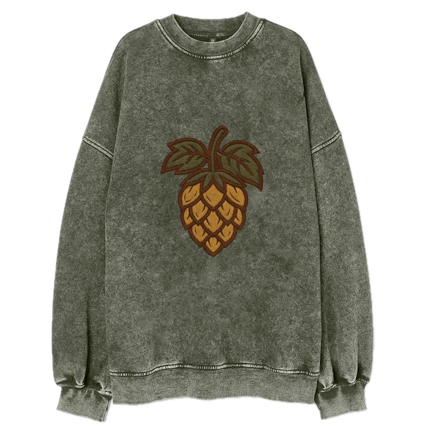 Hop Cone  - Vintage Sweatshirt - Forest Mist(Green)
