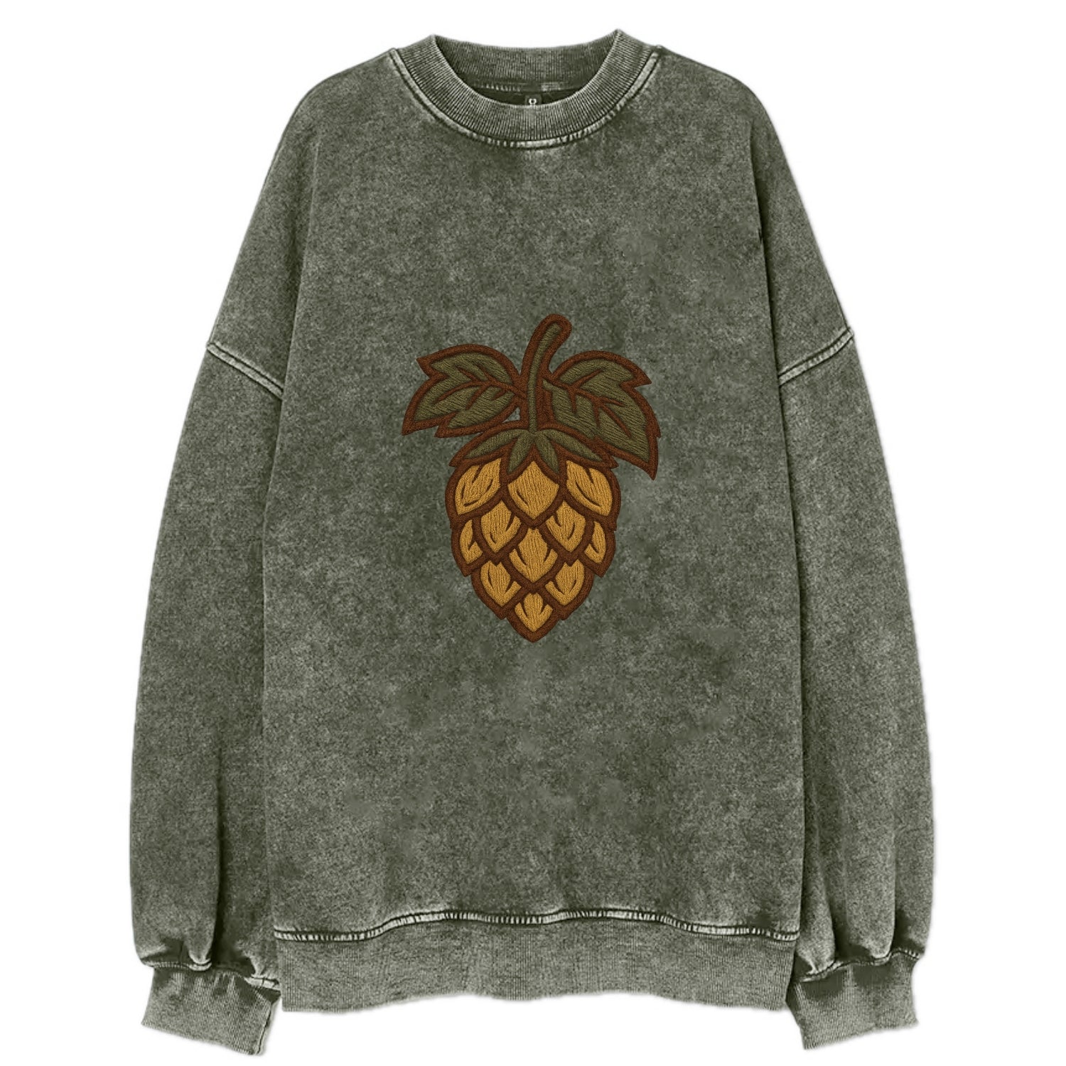 Hop Cone  - Vintage Sweatshirt - Forest Mist(Green)