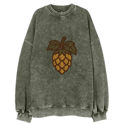 Hop Cone  - Vintage Sweatshirt - Forest Mist(Green)