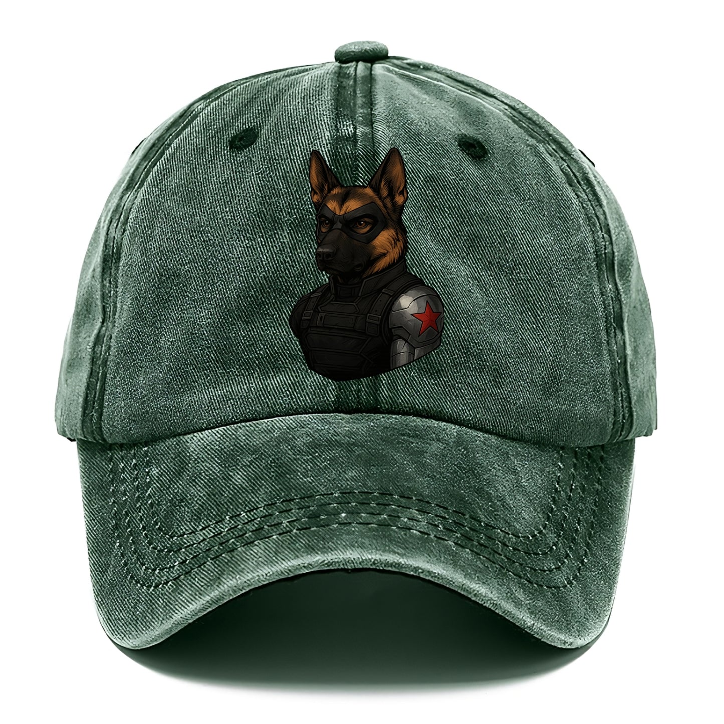 German Shepherd Winter Soldier  - Classic Cap - Forest Mist(Green)