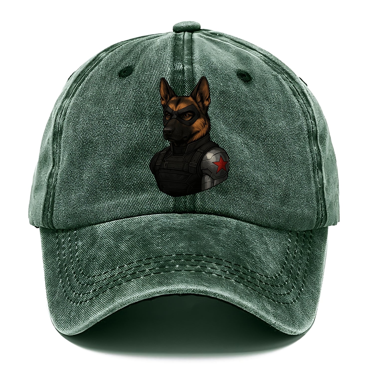 German Shepherd Winter Soldier  - Classic Cap - Forest Mist(Green)