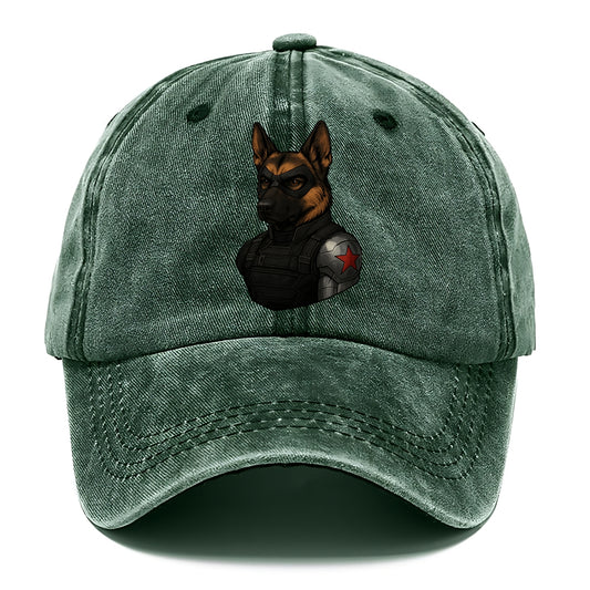 German Shepherd Winter Soldier  - Classic Cap - Forest Mist(Green)