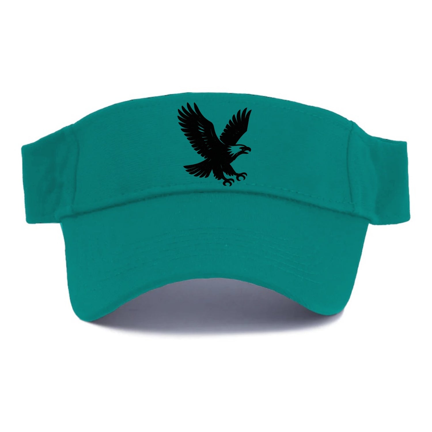 Eagle in flight - liberty and independence ink brushstrokes - Visor - Forest Mist(Green)