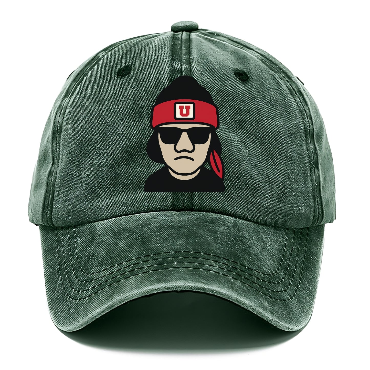 Salt Lake Ute wearing Utah beanie with U patch - Classic Cap - Forest Mist(Green)