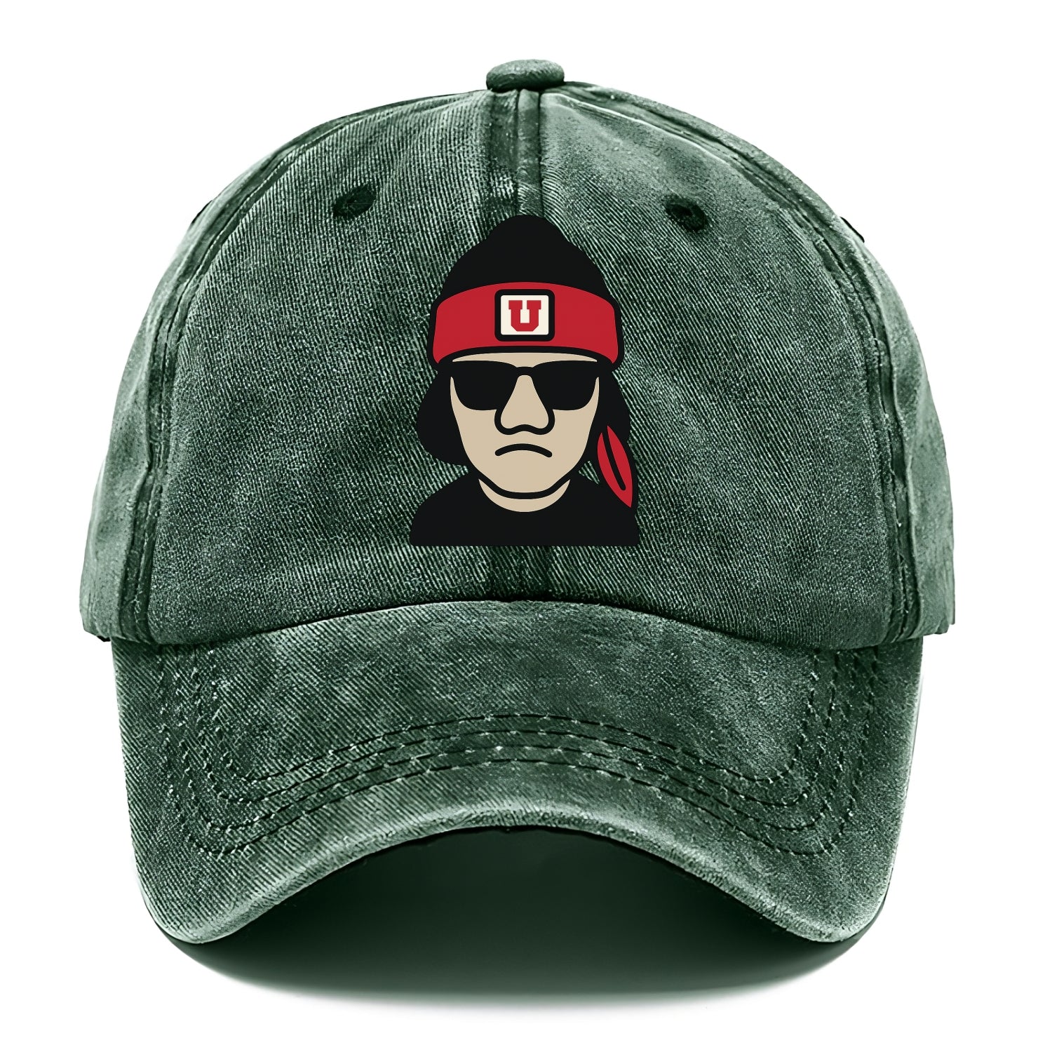 Salt Lake Ute wearing Utah beanie with U patch - Classic Cap - Forest Mist(Green)