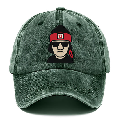 Salt Lake Ute wearing Utah beanie with U patch - Classic Cap - Forest Mist(Green)