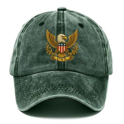 Usa Heritage Eagle Baseball Cap 2 - Classic Cap - Forest Mist(Green)