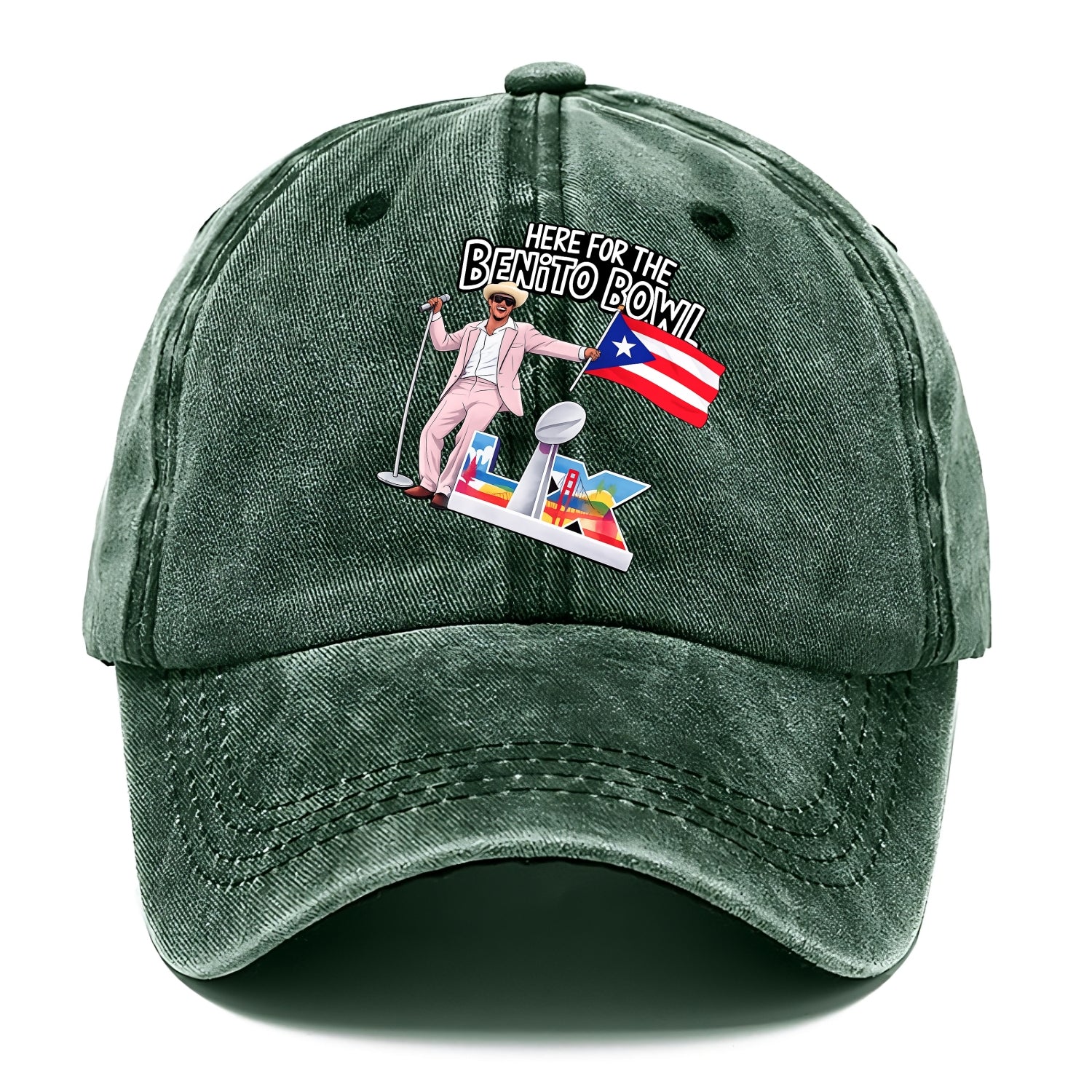 Here For The Bento Bowl - Classic Cap - Forest Mist(Green)