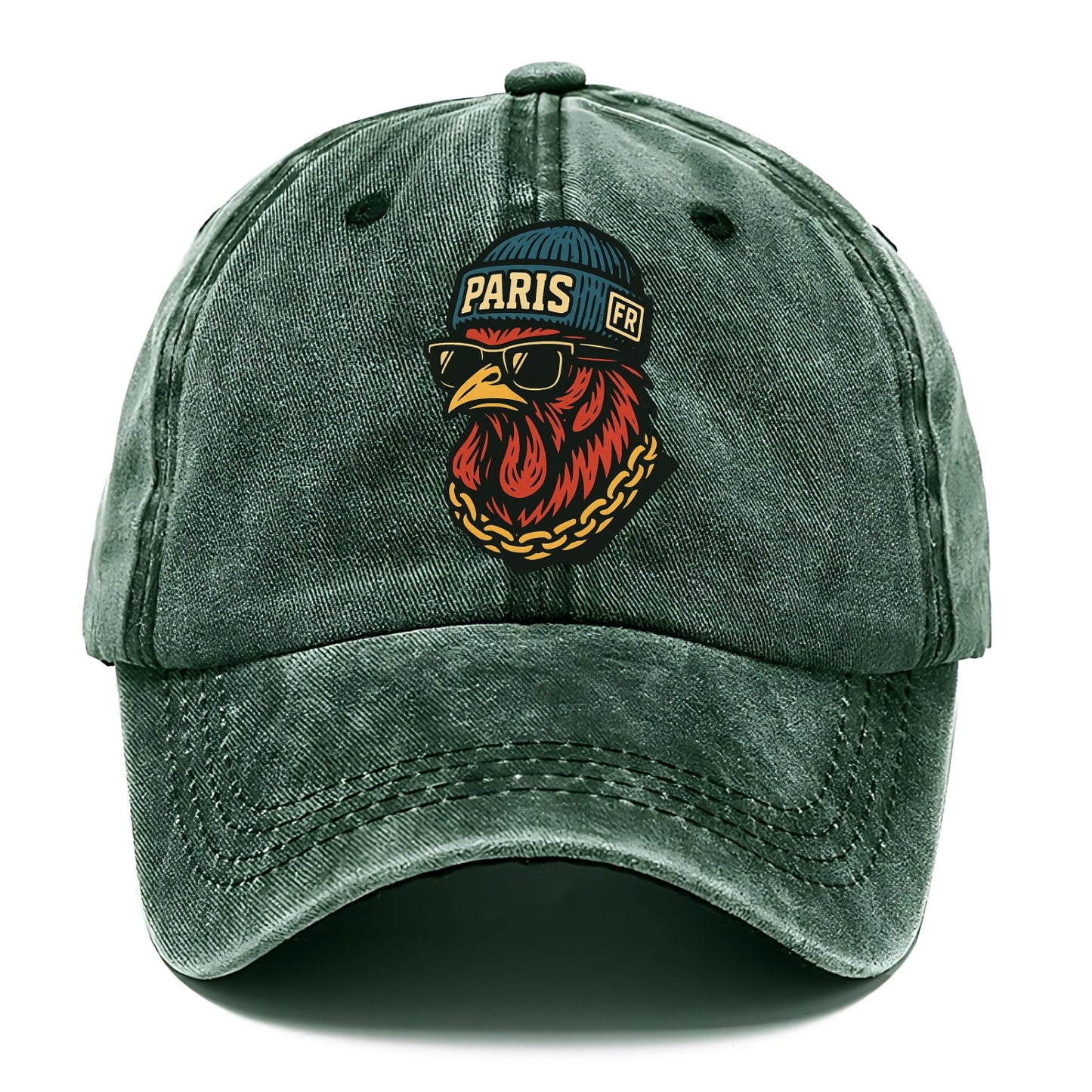 Paris Rooster - Classic Cap - Forest Mist(Green)