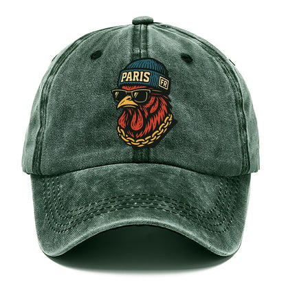 Paris Rooster - Classic Cap - Forest Mist(Green)