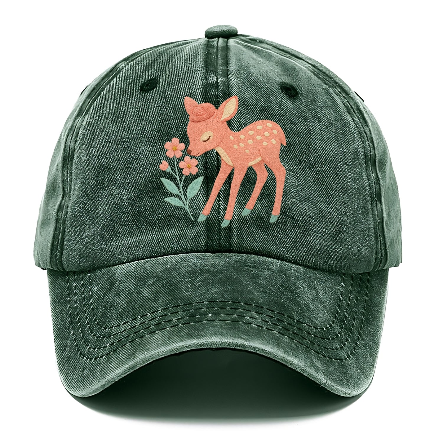 Coral Fawn - Classic Cap - Forest Mist(Green)