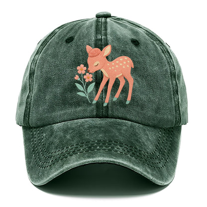 Coral Fawn - Classic Cap - Forest Mist(Green)