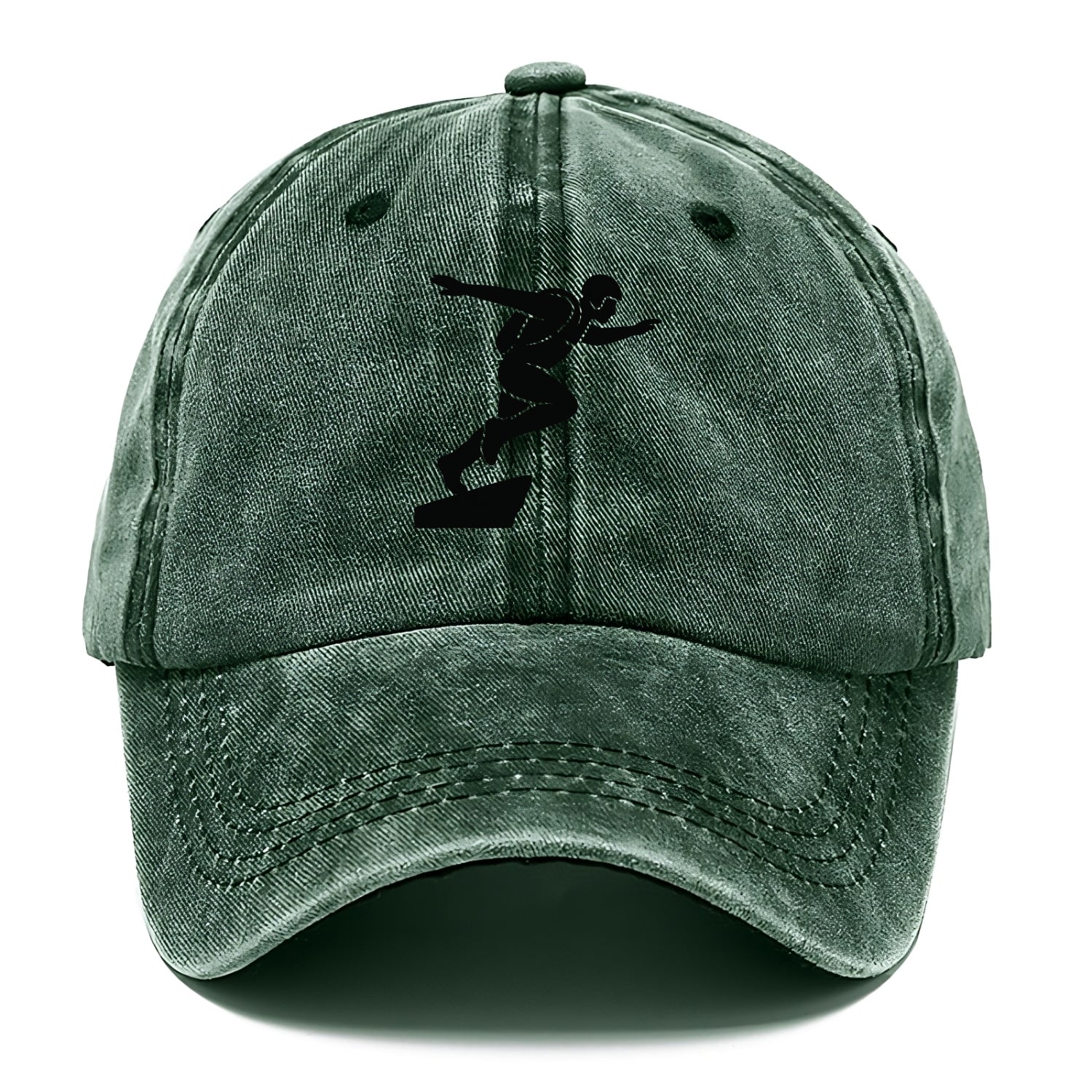 Base jumper launching off - Classic Cap - Forest Mist(Green)