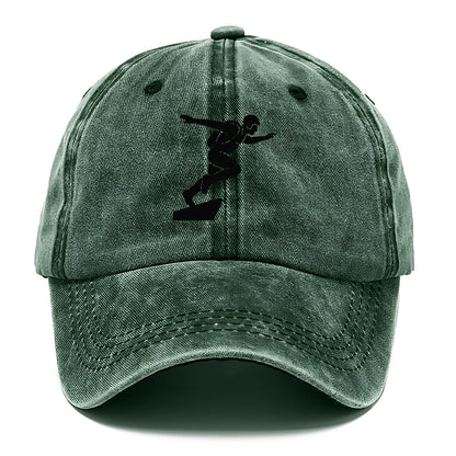 Base jumper launching off - Classic Cap - Forest Mist(Green)