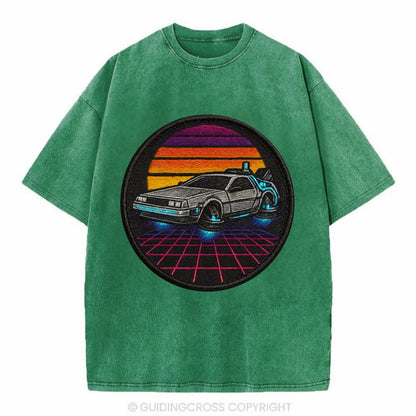 Retro Future - Vintage T-shirt - Forest Mist(Green)