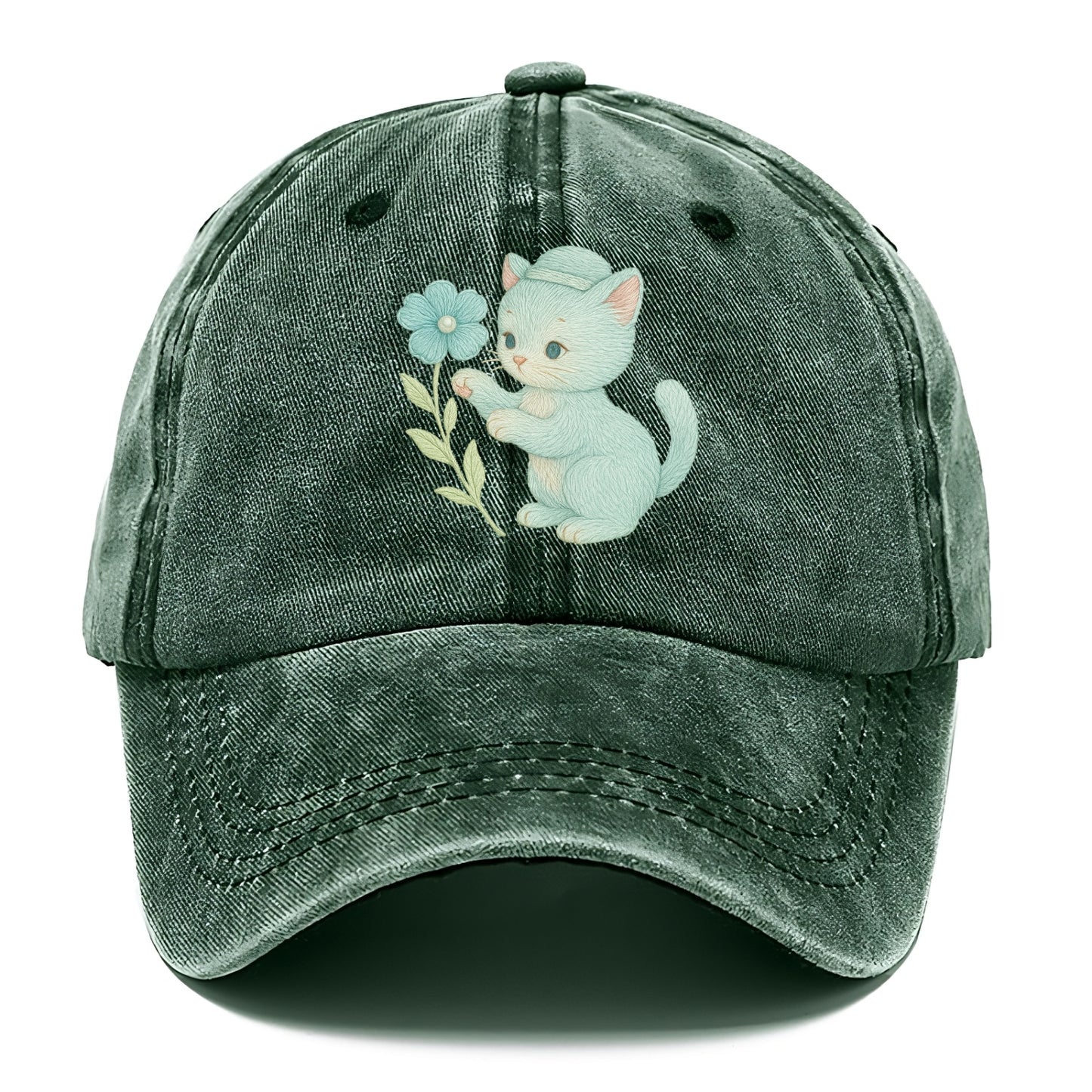 Aqua Kitten - Classic Cap - Forest Mist(Green)