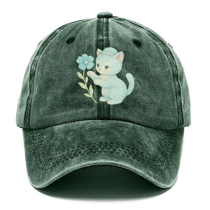 Aqua Kitten - Classic Cap - Forest Mist(Green)