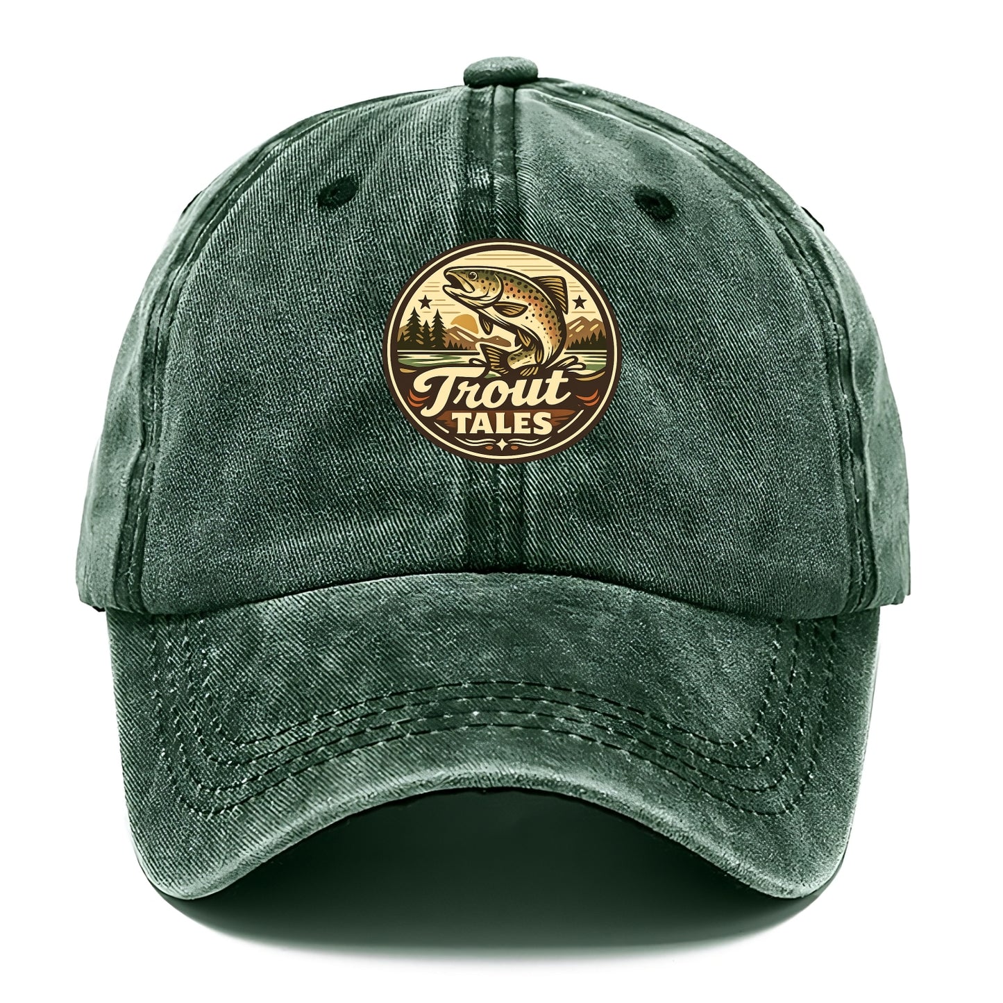 Trout Tales Adventure Emblem - Classic Cap - Forest Mist(Green)