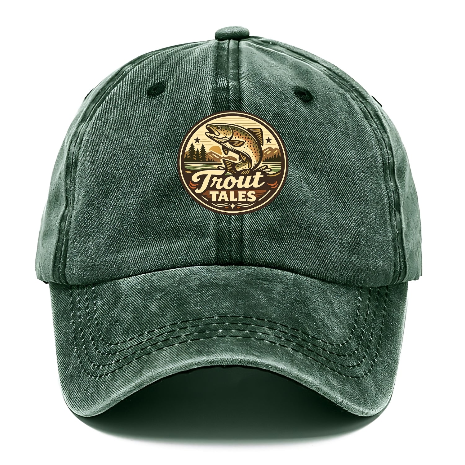 Trout Tales Adventure Emblem - Classic Cap - Forest Mist(Green)