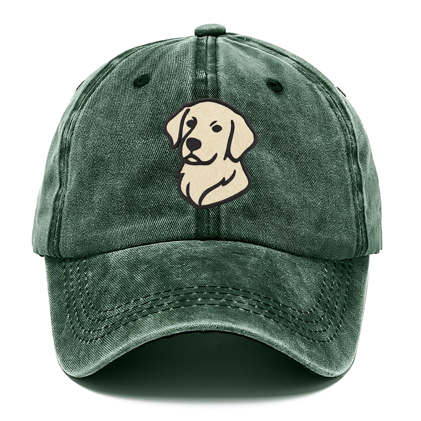 Golden Retriever - Head tilt curious pos Classic Cap - Forest Mist(Green)