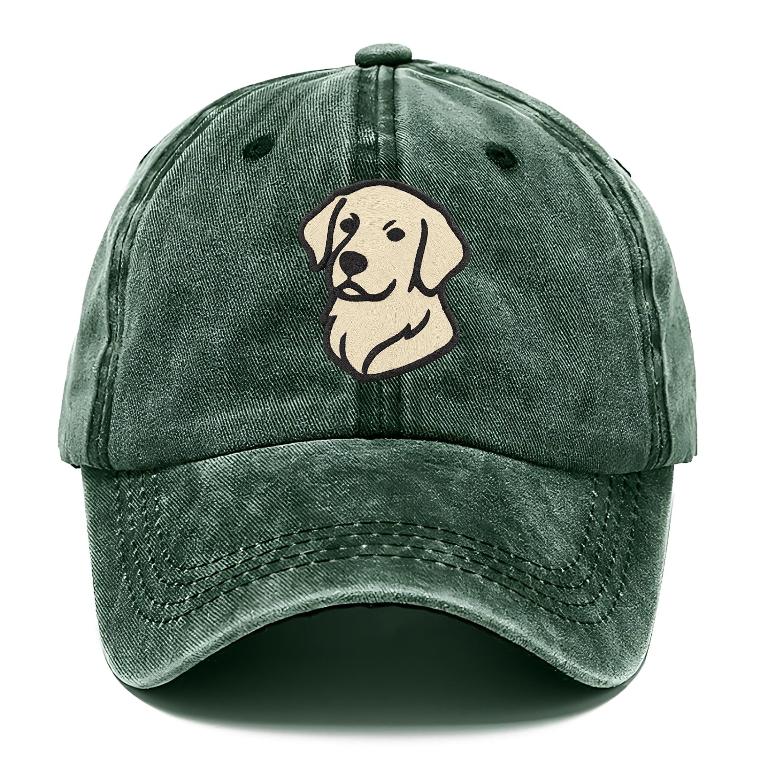 Golden Retriever - Head tilt curious pos Classic Cap - Forest Mist(Green)