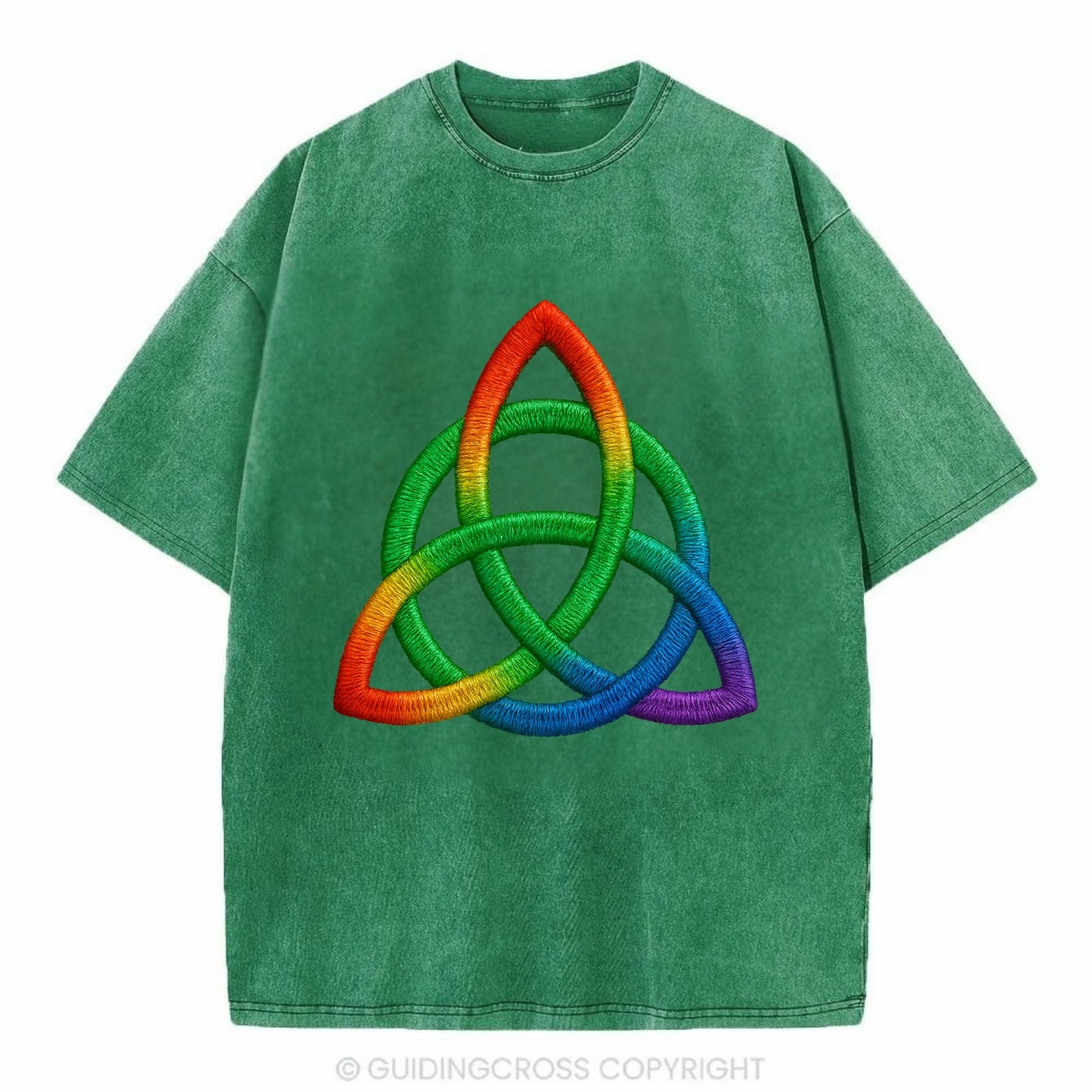 Triquetra  - Vintage T-shirt - Forest Mist(Green)