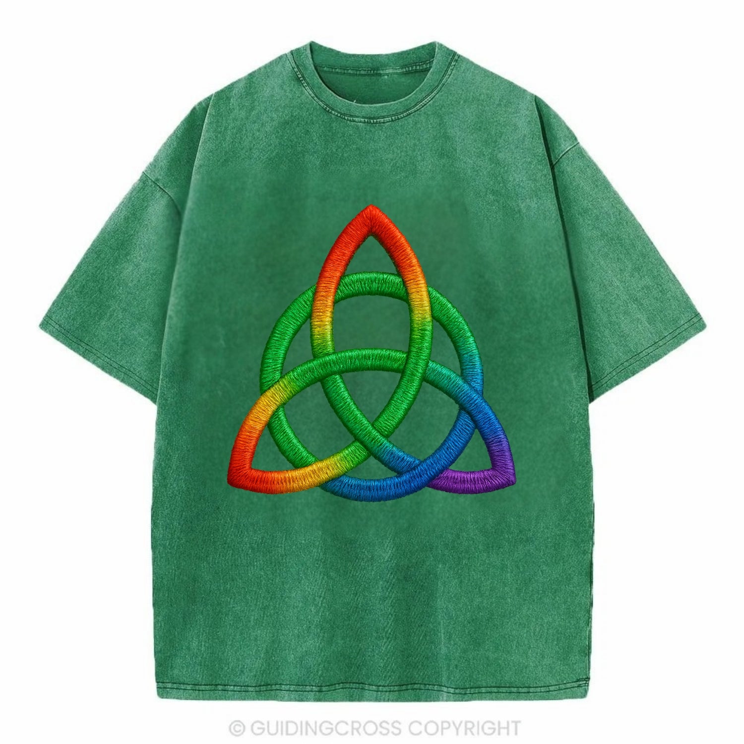 Triquetra  - Vintage T-shirt - Forest Mist(Green)