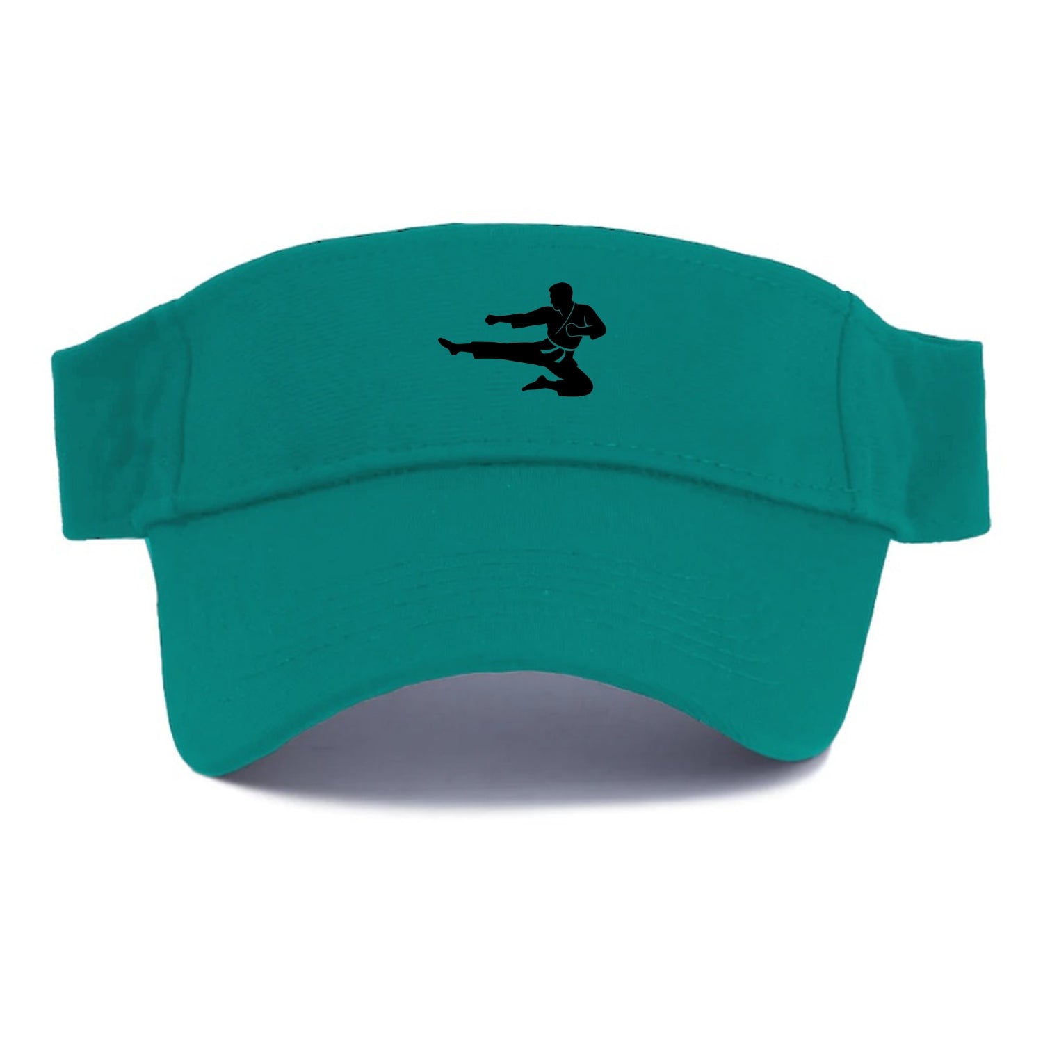 Martial artist flying kick - Visor - Forest Mist(Green)
