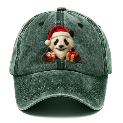 Santa Panda  - Classic Cap - Forest Mist(Green)