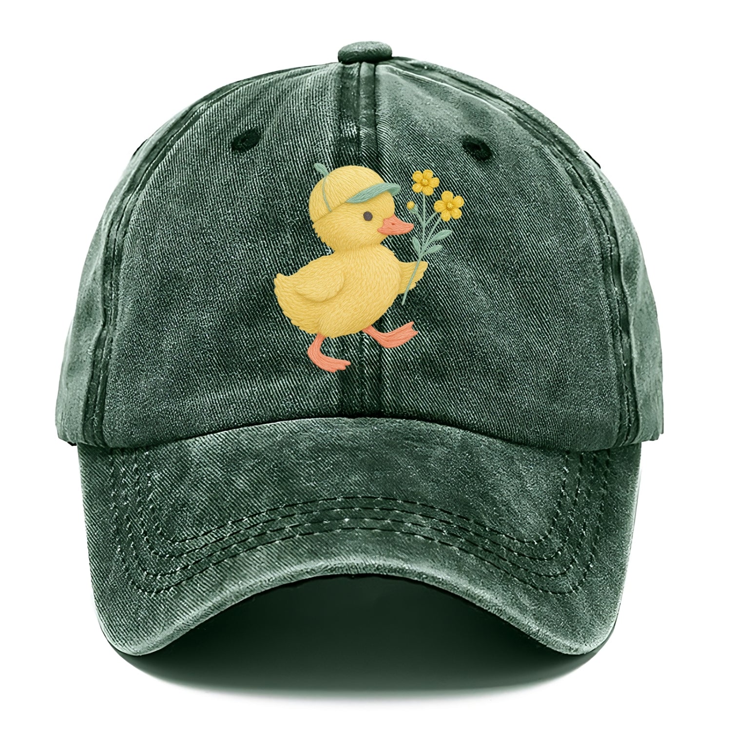 Yellow Duckling - Classic Cap - Forest Mist(Green)
