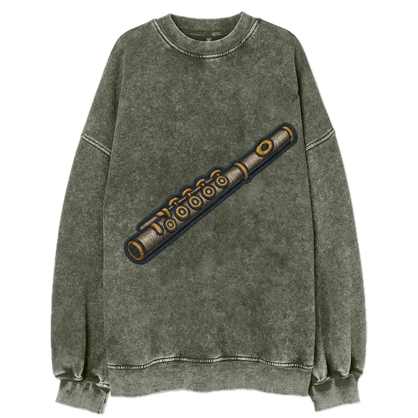 Flute  - Vintage Sweatshirt - Forest Mist(Green)