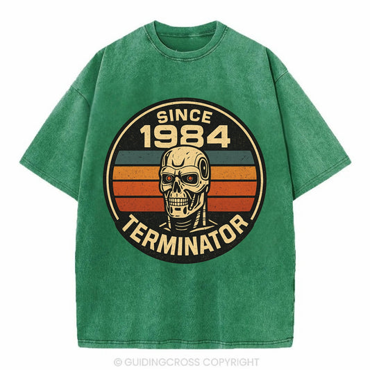 Terminator - Vintage T-shirt - Forest Mist(Green)