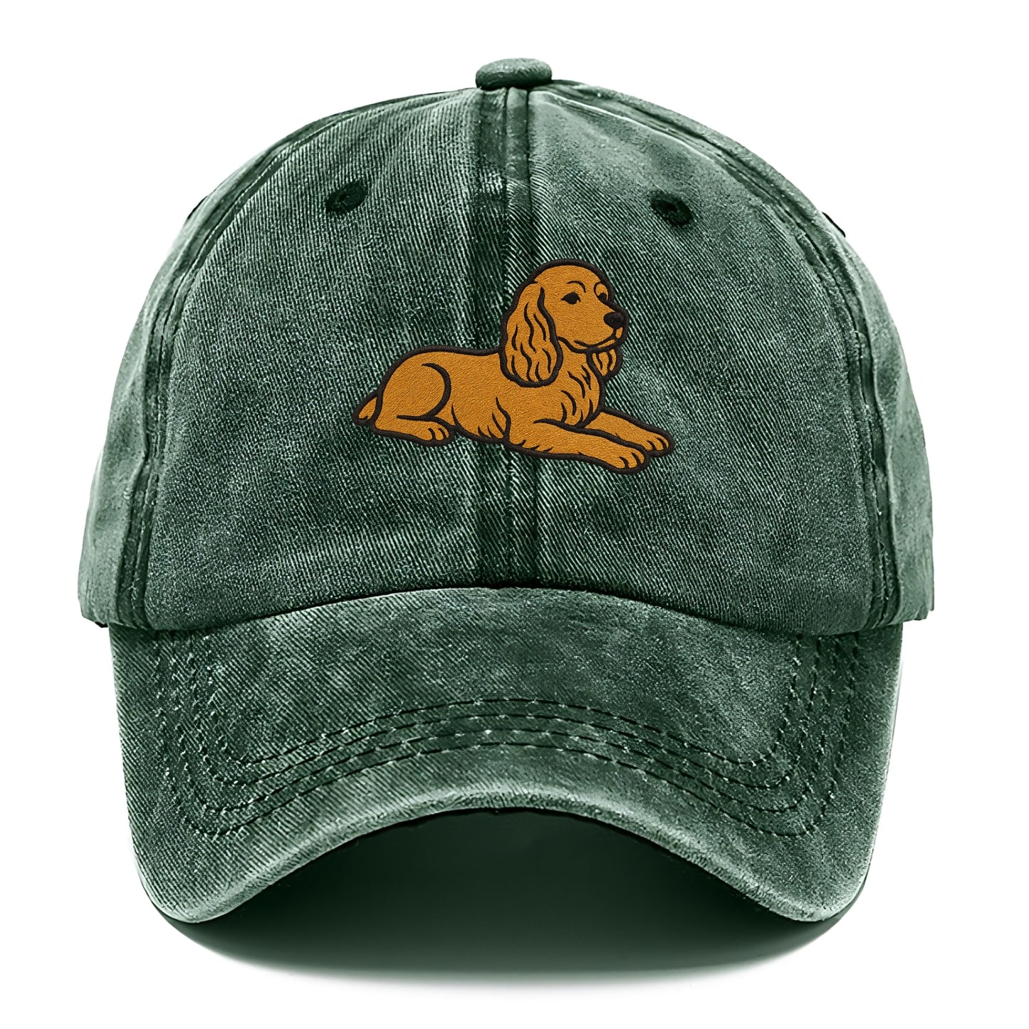 Cocker Spaniel - Golden colored relaxed Classic Cap - Forest Mist(Green)