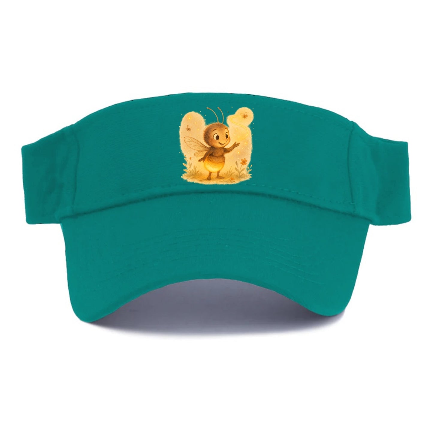 Firefly choreographer arranging synchronized light patterns over a meadow stage - Visor - Forest Mist(Green)