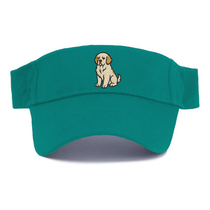 Clumber Spaniel - White with lemon markings embroidered pose - Visor - Forest Mist(Green)