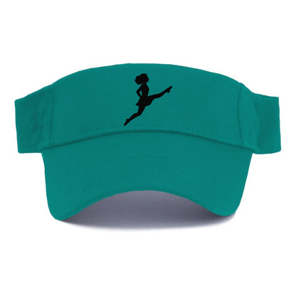 Irish step dancer Riverdance leap - Visor - Forest Mist(Green)
