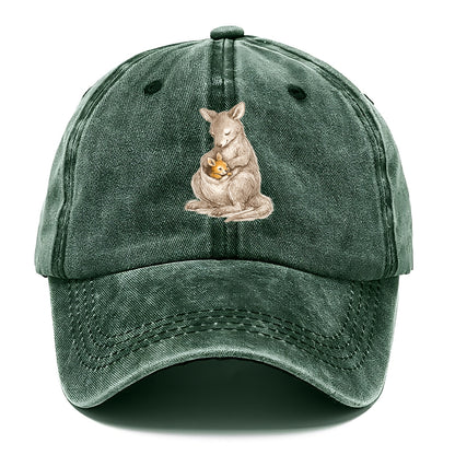 MOTHER'S POUCH | Kangaroo maternal embrace | Joey safe inside | Protective love | - Classic Cap - Forest Mist(Green)