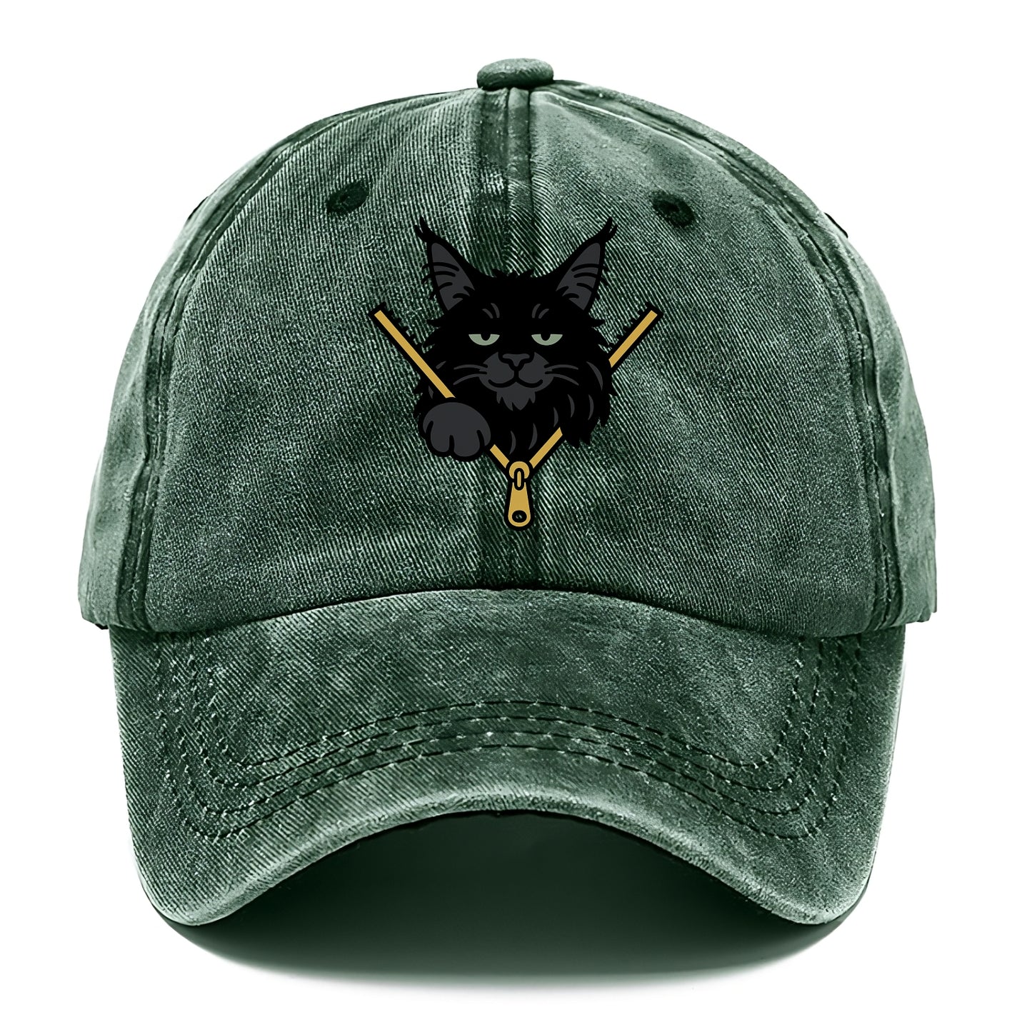 Black Maine Coon - Classic Cap - Forest Mist(Green)