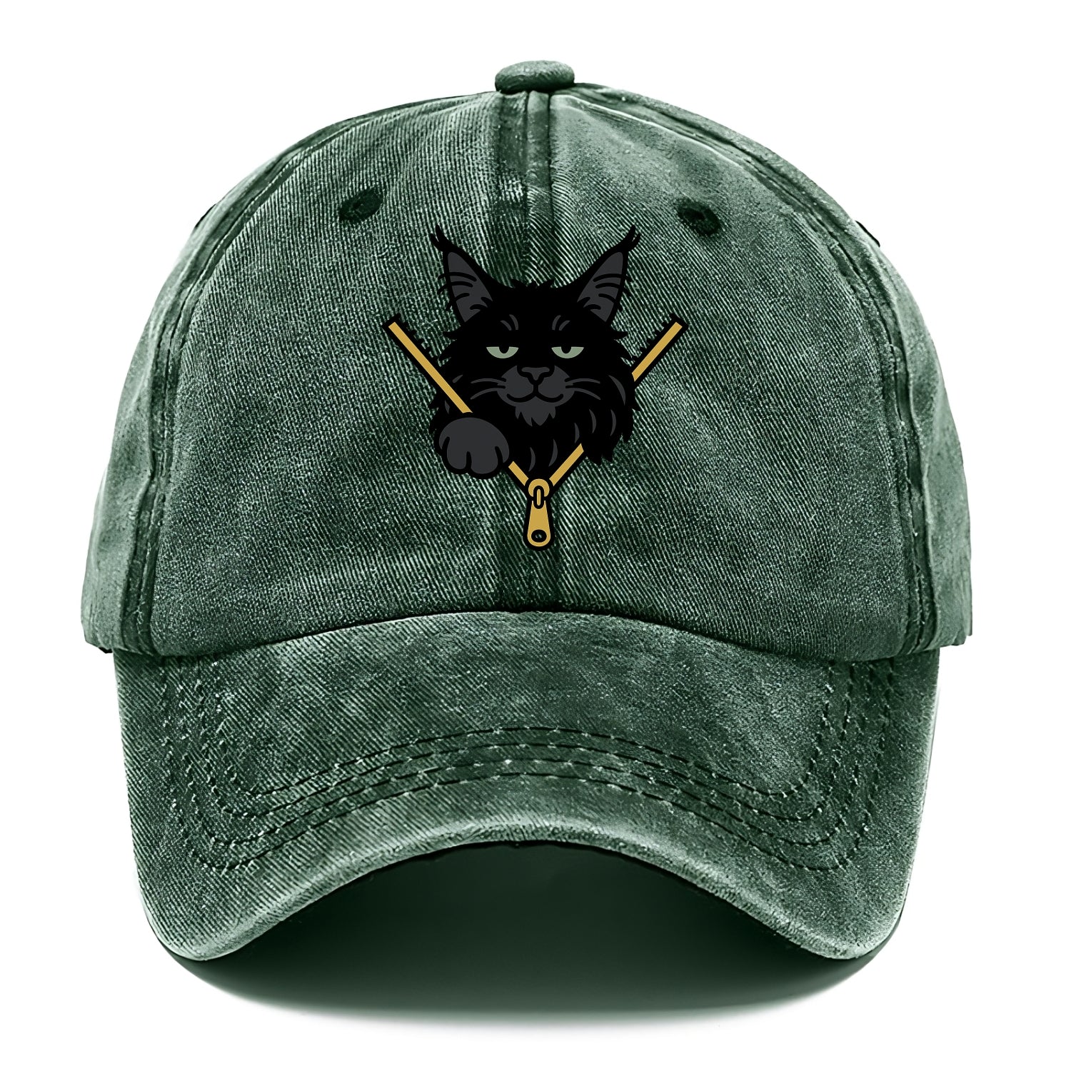 Black Maine Coon - Classic Cap - Forest Mist(Green)