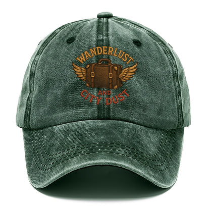 Wanderlust And City Dust  - Classic Cap - Forest Mist(Green)