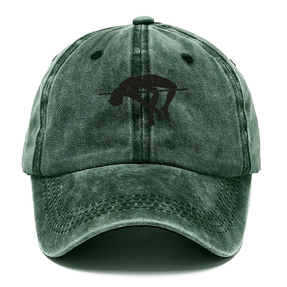 High jumper arching over bar - Classic Cap - Forest Mist(Green)