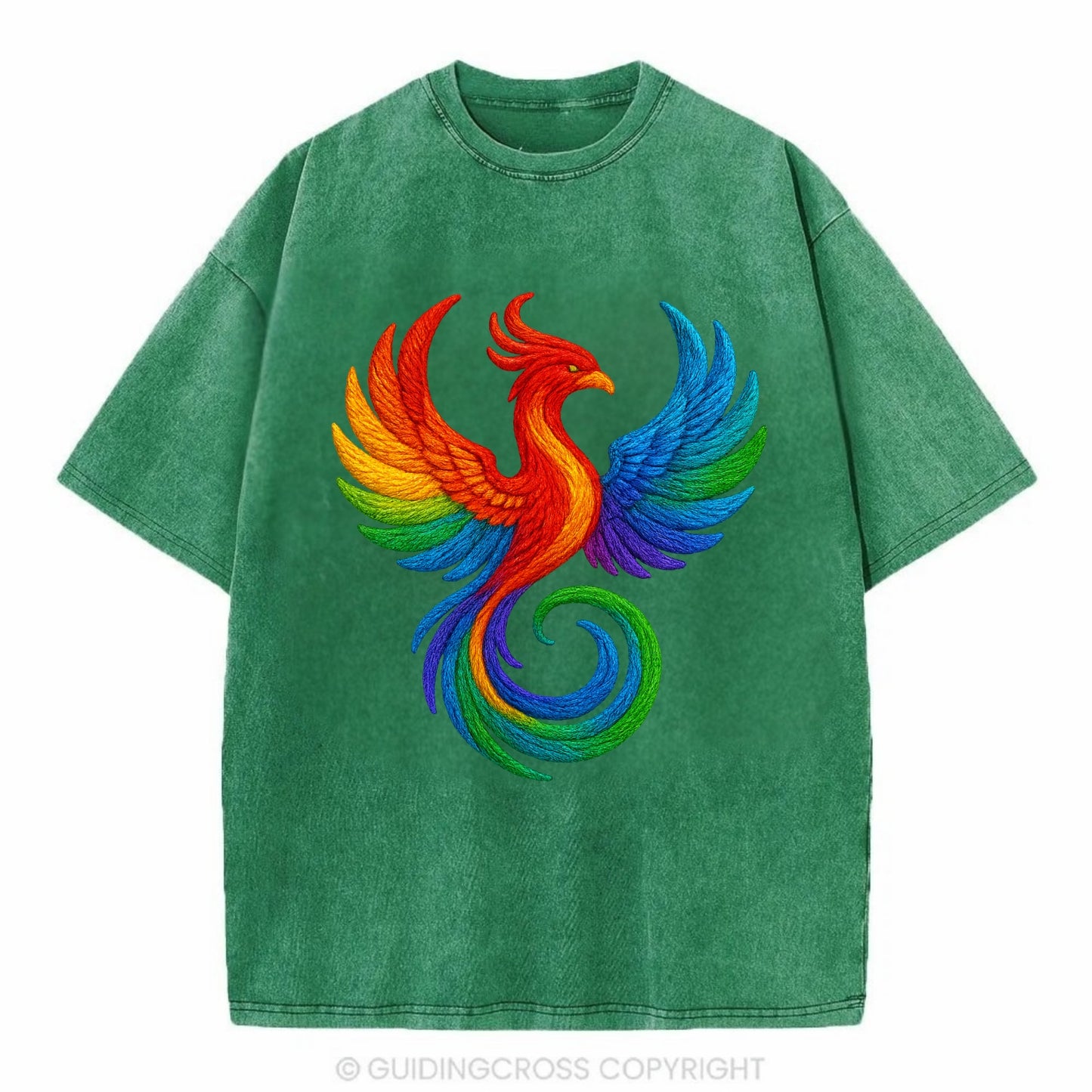 Phoenix Rising  - Vintage T-shirt - Forest Mist(Green)