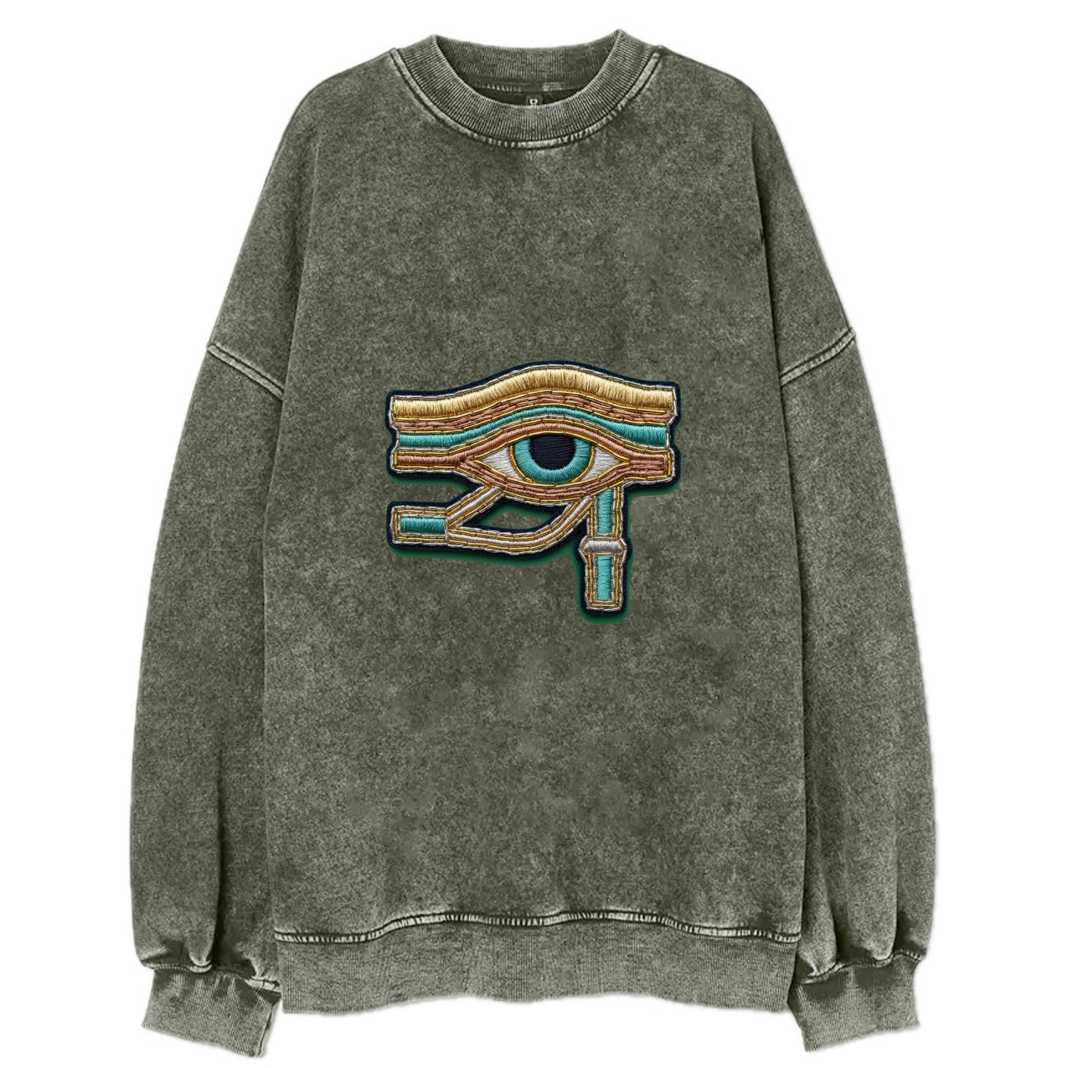 Eye of Horus - Vintage Sweatshirt - Forest Mist(Green)