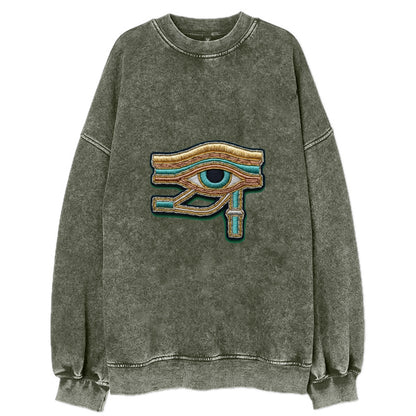 Eye of Horus - Vintage Sweatshirt - Forest Mist(Green)