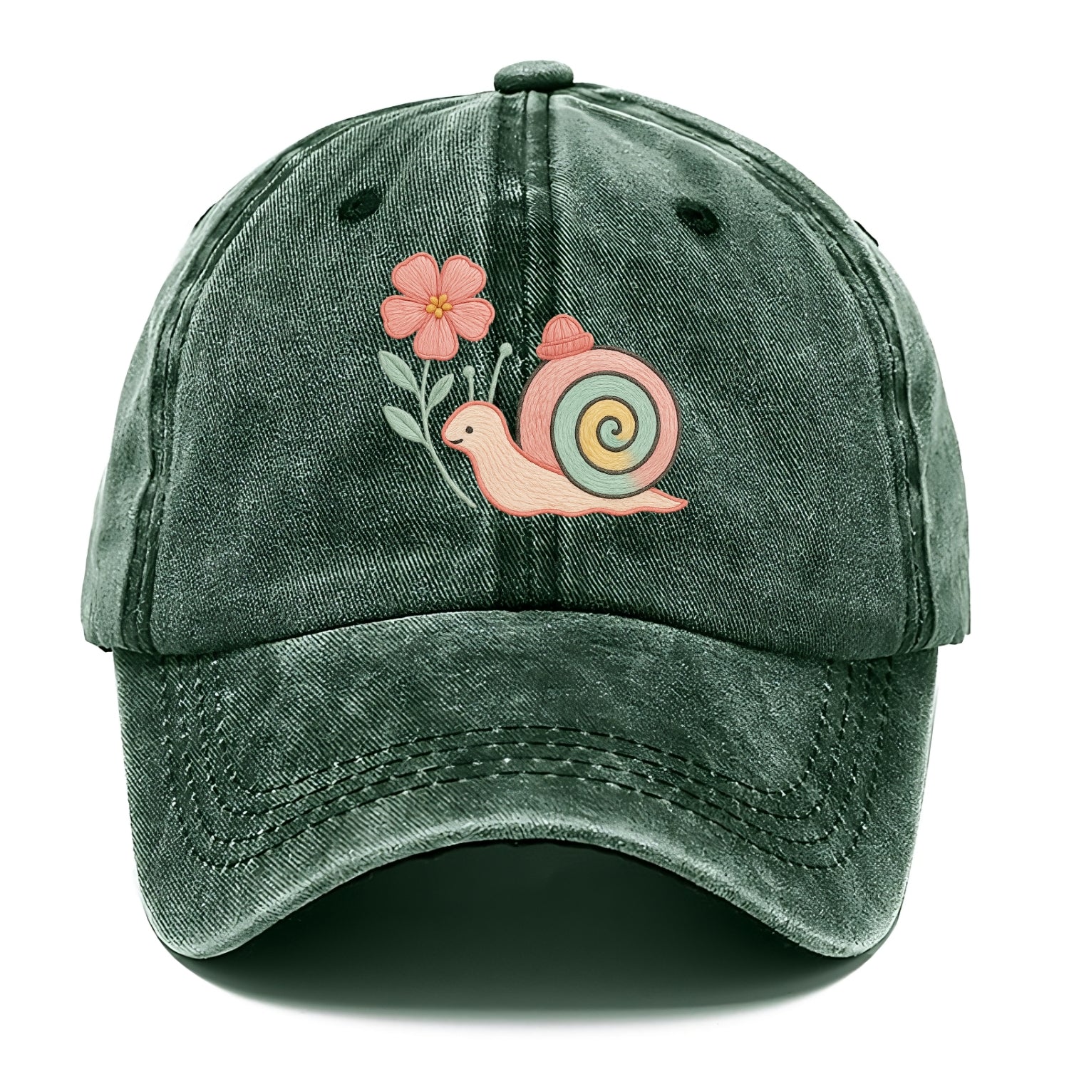 Coral Snail - Classic Cap - Forest Mist(Green)